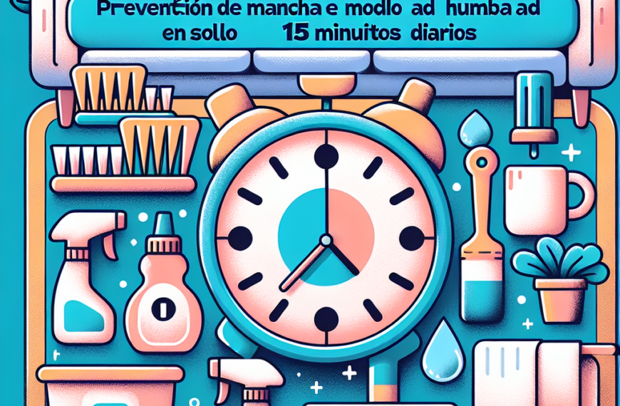 Rutina Exprés: Prevención de Manchas de Moho y Humedad en Solo 15 Minutos Diarios