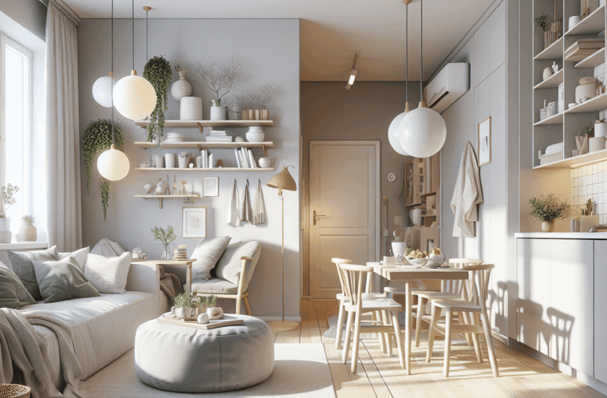 Vida Compacta: Descubre el Encanto del Estilo Nórdico en 34 m² Abiertos