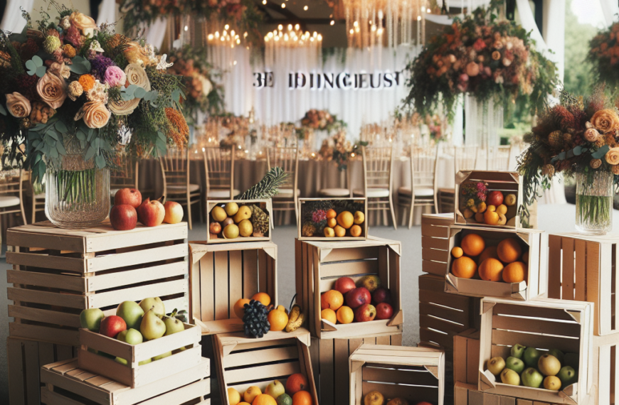 Decoración Creativa: Cajas de Fruta para Bodas y Eventos