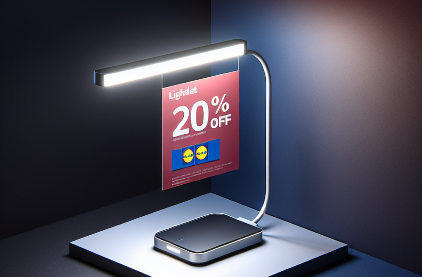 Increíble Oferta: Lámpara LED Minimalista y Recargable con 20% de Descuento en Lidl
