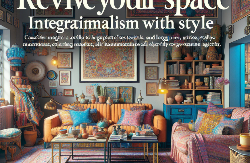 Revive Tu Espacio: Integrando el Maximalismo con Estilo