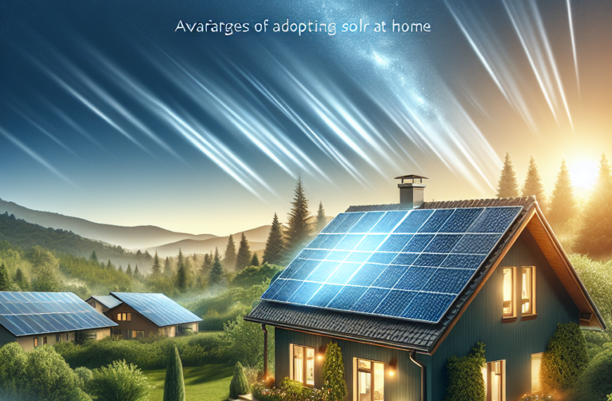 Ahora es el Momento: Ventajas de Adoptar Energía Solar en el Hogar