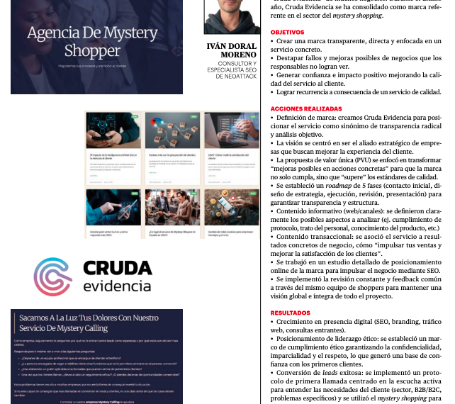 Cruda Evidencia Compite con NeoAttack por el Premio IPMARK en ‘Top Posicionamiento’