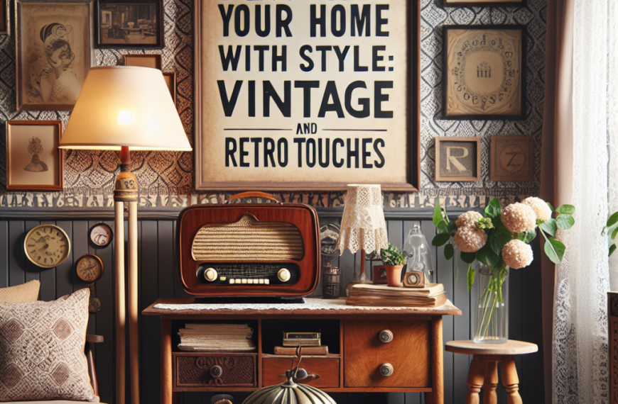 Decora Tu Hogar con Estilo: Ideas Vintage y Toques Retro