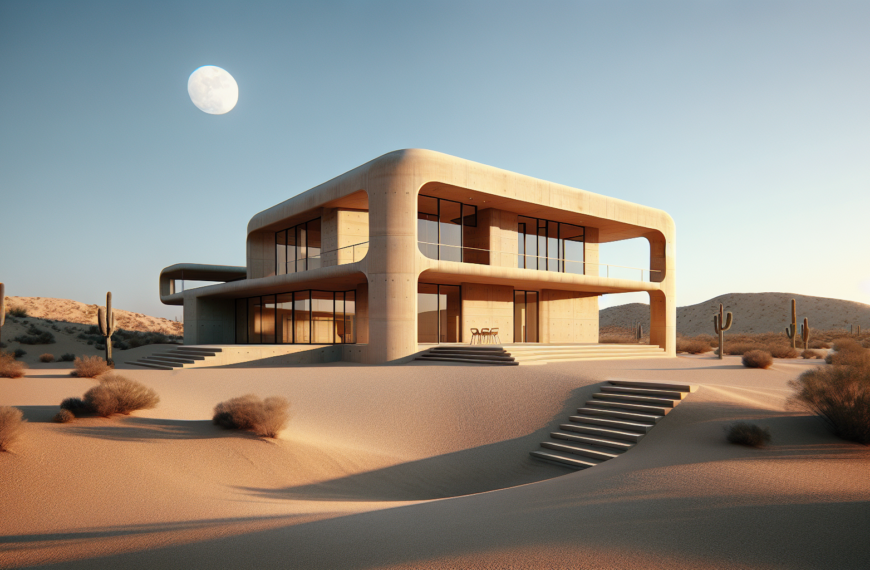Casa Hunter: Oasis Minimalista en el Corazón del Desierto de Arizona