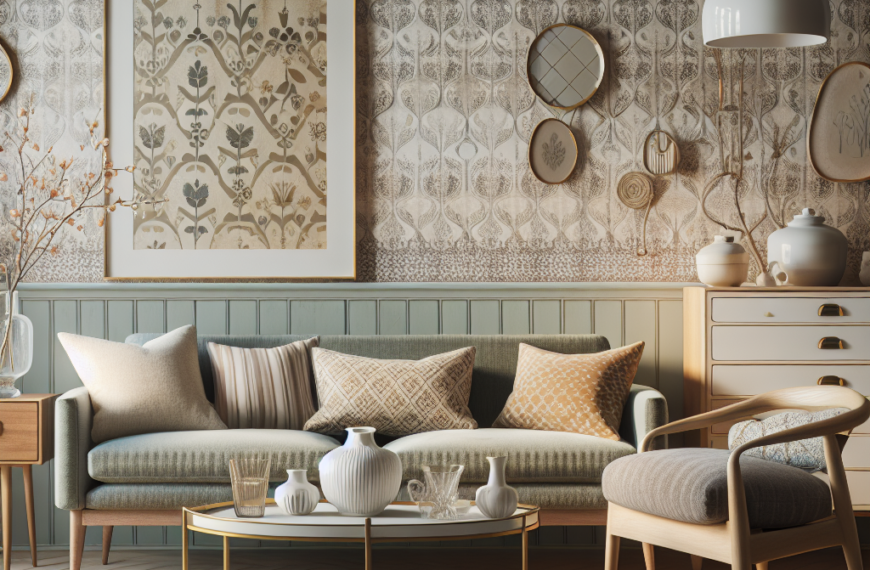 Reviviendo el Encanto Nórdico: Papel Pintado Vintage y Mobiliario Moderna en el Estilo Escandinavo