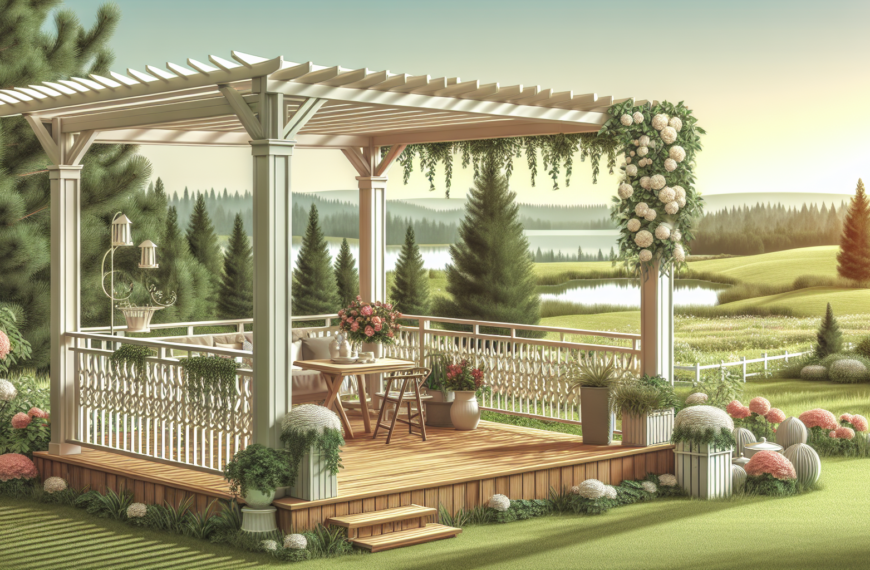 Acogedora Terraza con Pérgola: Un Encanto Escandinavo