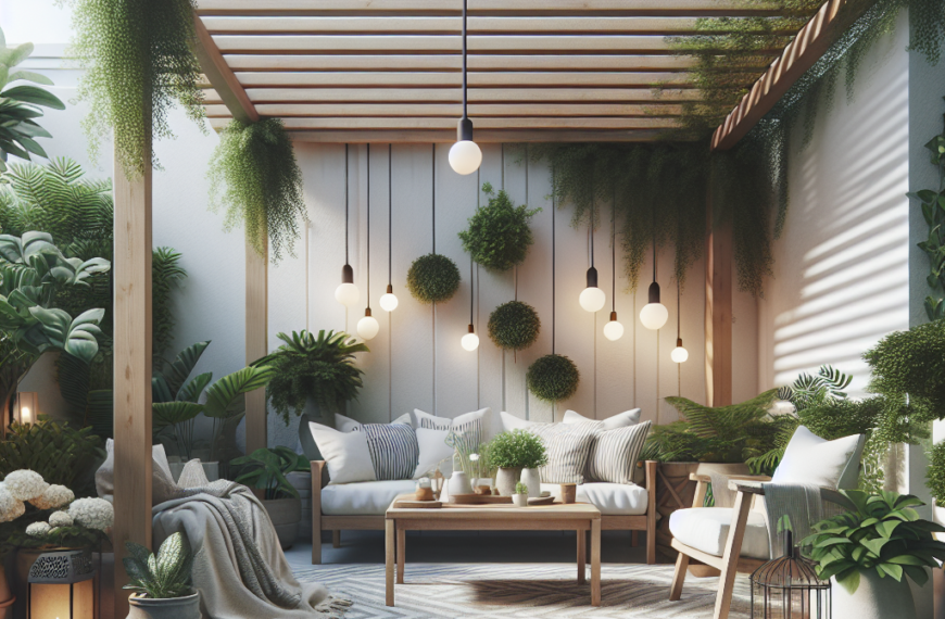 Transforma Tu Terraza Pequeña: Encanto Escandinavo con Una Pérgola Stylish