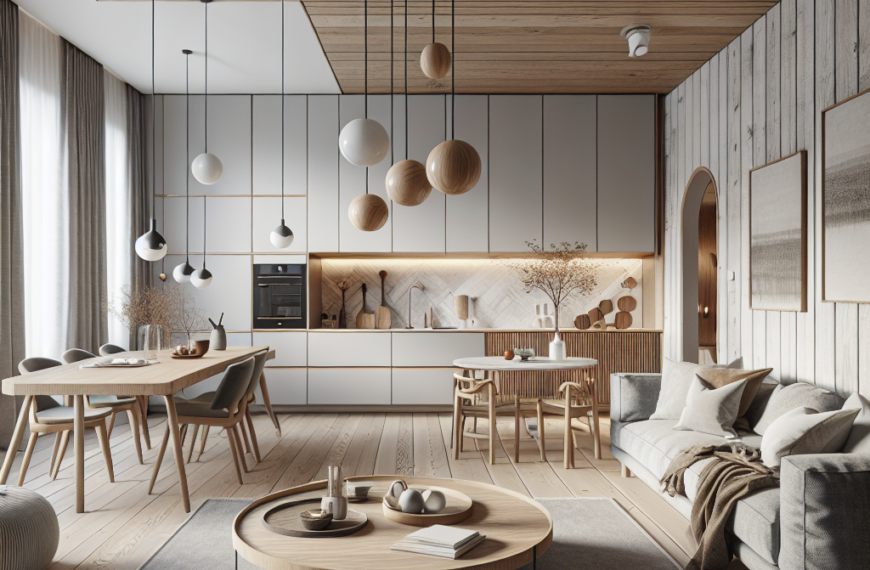 Elegancia Nórdica en Malmö: Calidez y Minimalismo con Toques de Roble