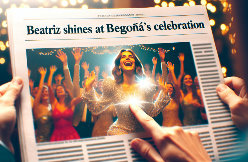 Beatriz brilla en la celebración de Begoña