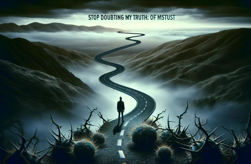 Deja de dudar de mi verdad: un camino tortuoso de desconfianza