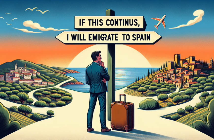 Si continúa así, emigraré a España