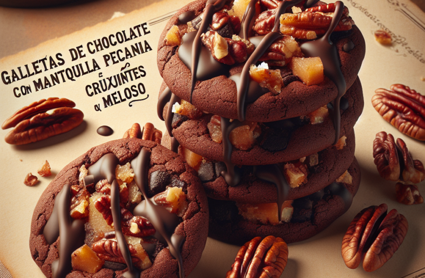 Galletas de Chocolate con Mantequilla Tostada y Pecanas: Un Éxtasis Crujiente y Meloso