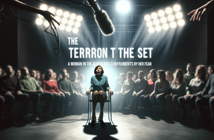 El terror en el plató: una mujer del público es confrontada por su miedo