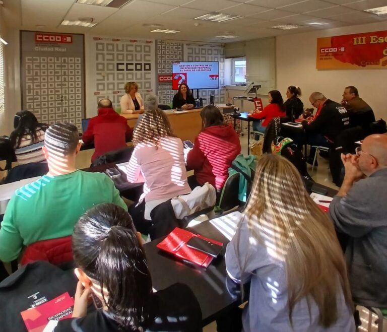 CCOO Capacita a Delegados de Ciudad Real en Gestión de IT y Rol de las Mutuas