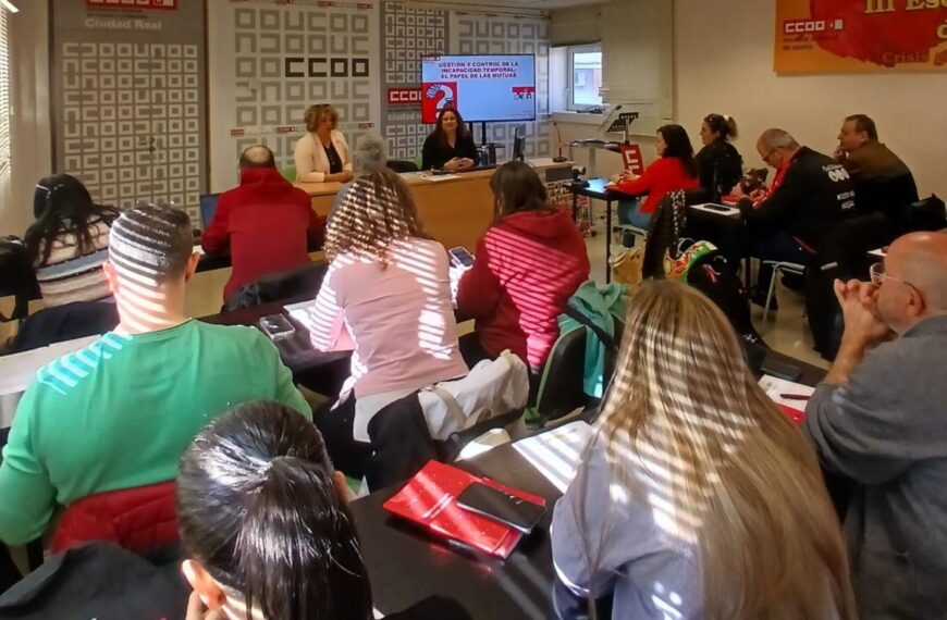 CCOO Capacita a Delegados de Ciudad Real en Gestión de IT y Rol de las Mutuas