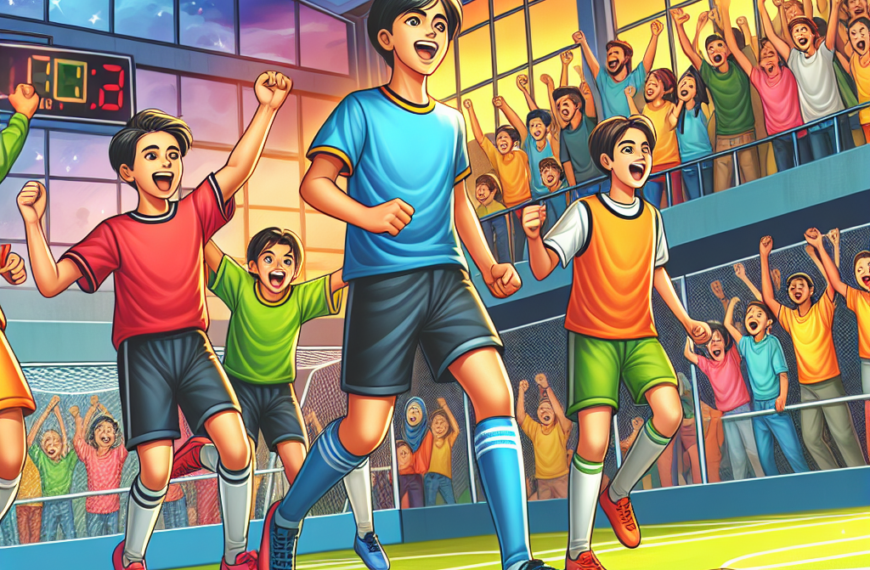 Celebrando la fase final del campeonato provincial de fútbol sala base en Puertollano.