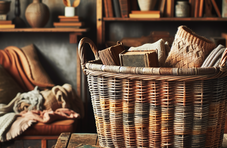 Cesta de Almacenaje con un Encanto Vintage para Tu Hogar