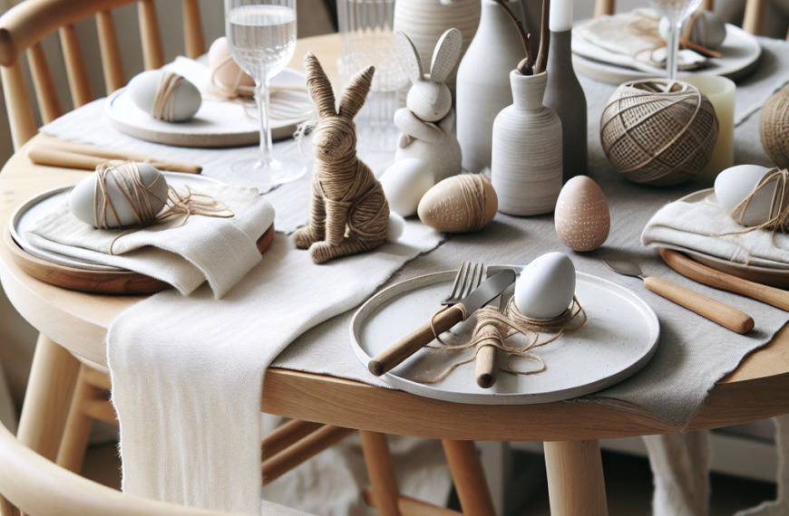 Convierte Tu Mesa de Pascua con el Encanto del Estilo Escandinavo
