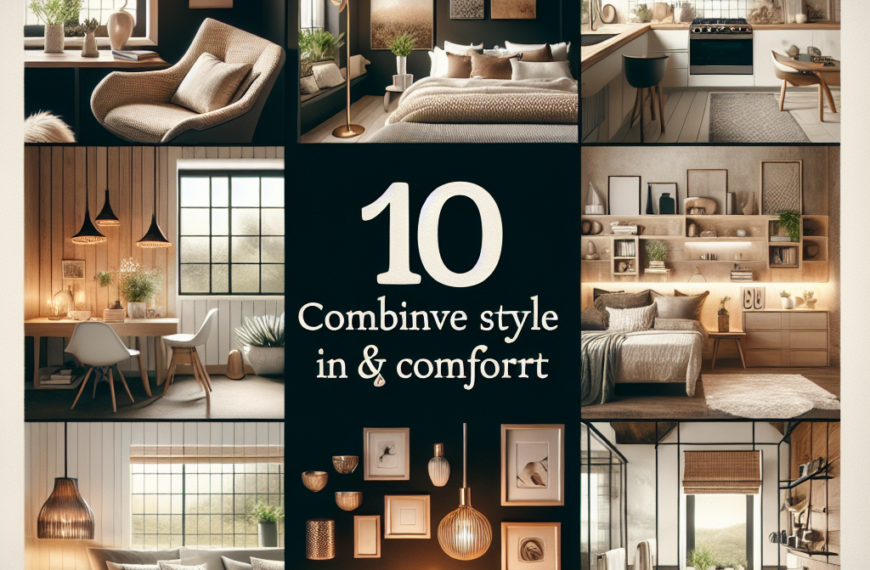 Diez Maneras Creativas de Combinar Estilo y Comodidad en Tu Hogar