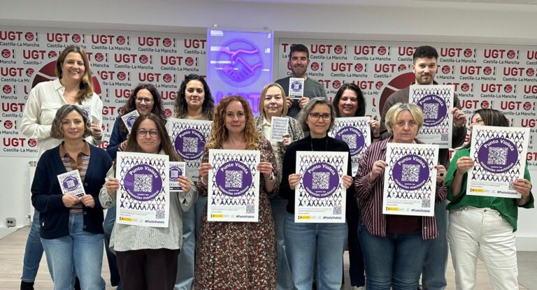 UGT Castilla-La Mancha Implementa Puntos Violetas en Todas Sus Sedes Provinciales para Combatir la Violencia de Género