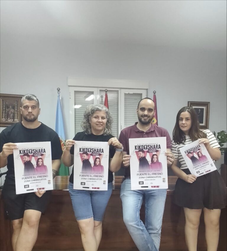 El Verano Cultural 2026 de Fuente el Fresno trae a Kiko & Shara en su gira del 20 aniversario como plato fuerte