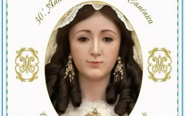 Cartel conmemorativo del 30 aniversario de la coronación de la Virgen de Gracia editado por la Cofradía de Caballeros