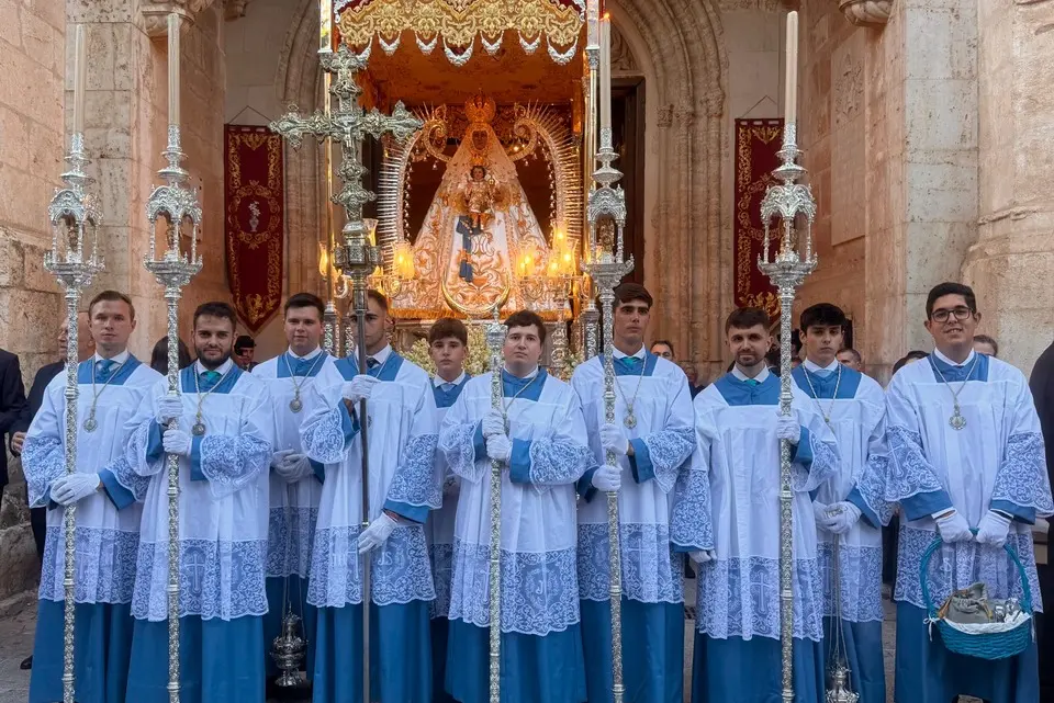La Virgen del Prado durante su procesión por las calles de Ciudad Real