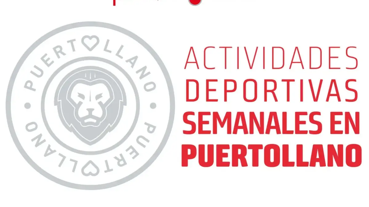 Cartel del Patronato Municipal de Deportes de Puertollano con las actividades deportivas semanales del 14 al 20 de septiembre de 2026