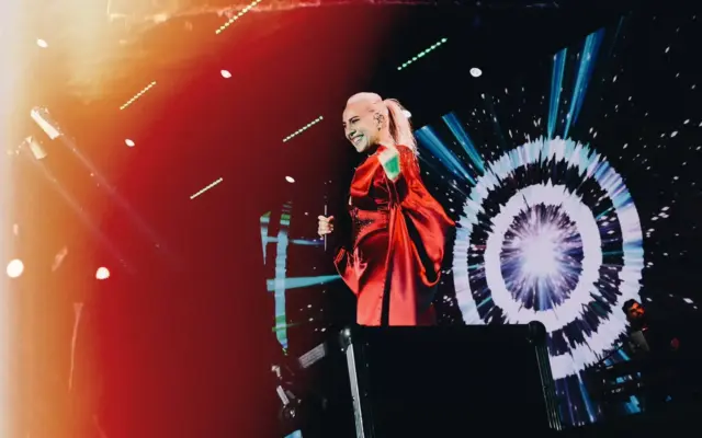 Mónica Naranjo durante su concierto en las Fiestas del Vino de Valdepeñas