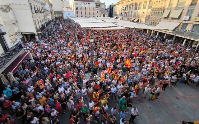 Concentración multitudinaria en la Plaza Mayor de Ciudad Real en apoyo a Ceuta
