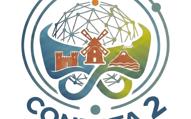Logo del proyecto Erasmus+ Conecta2 a la verdad del IES Miguel de Cervantes de Alcázar de San Juan
