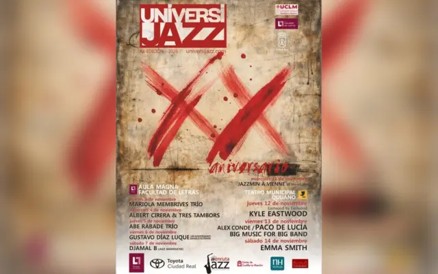 Presentación del cartel del XX aniversario de Universijazz en Ciudad Real