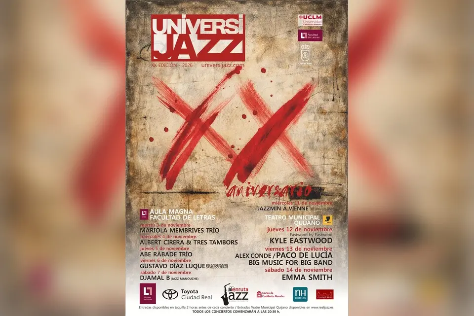 Presentación del cartel del XX aniversario de Universijazz en Ciudad Real