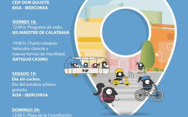 Cartel de la Semana Europea de la Movilidad en Ciudad Real