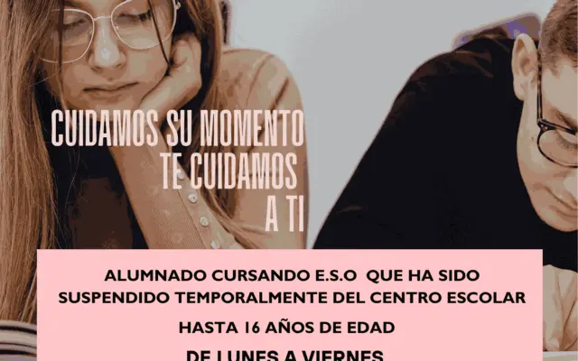 Cartel de los servicios municipales Aseo Infantil y Aula Recapacita en Ciudad Real
