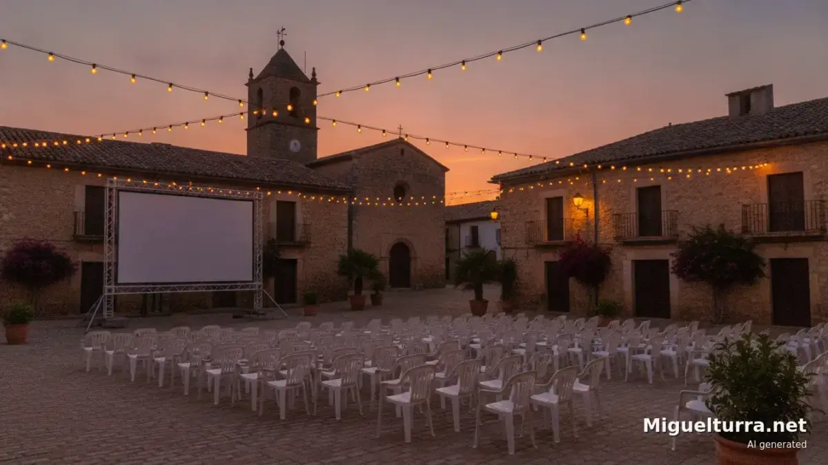 Cine de verano al aire libre en la Plaza de la Virgen de Miguelturra