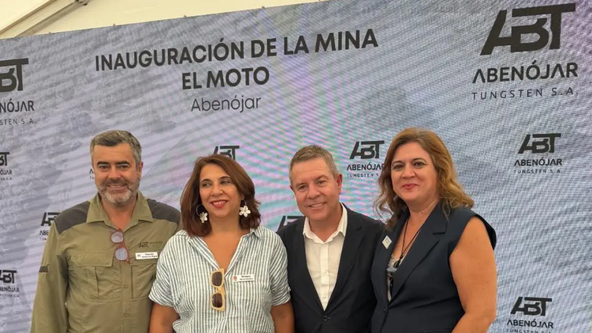 Acto de inauguración del proyecto minero de wolframio El Moto en Abenójar