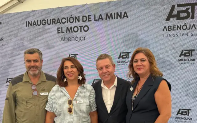 Acto de inauguración del proyecto minero de wolframio El Moto en Abenójar