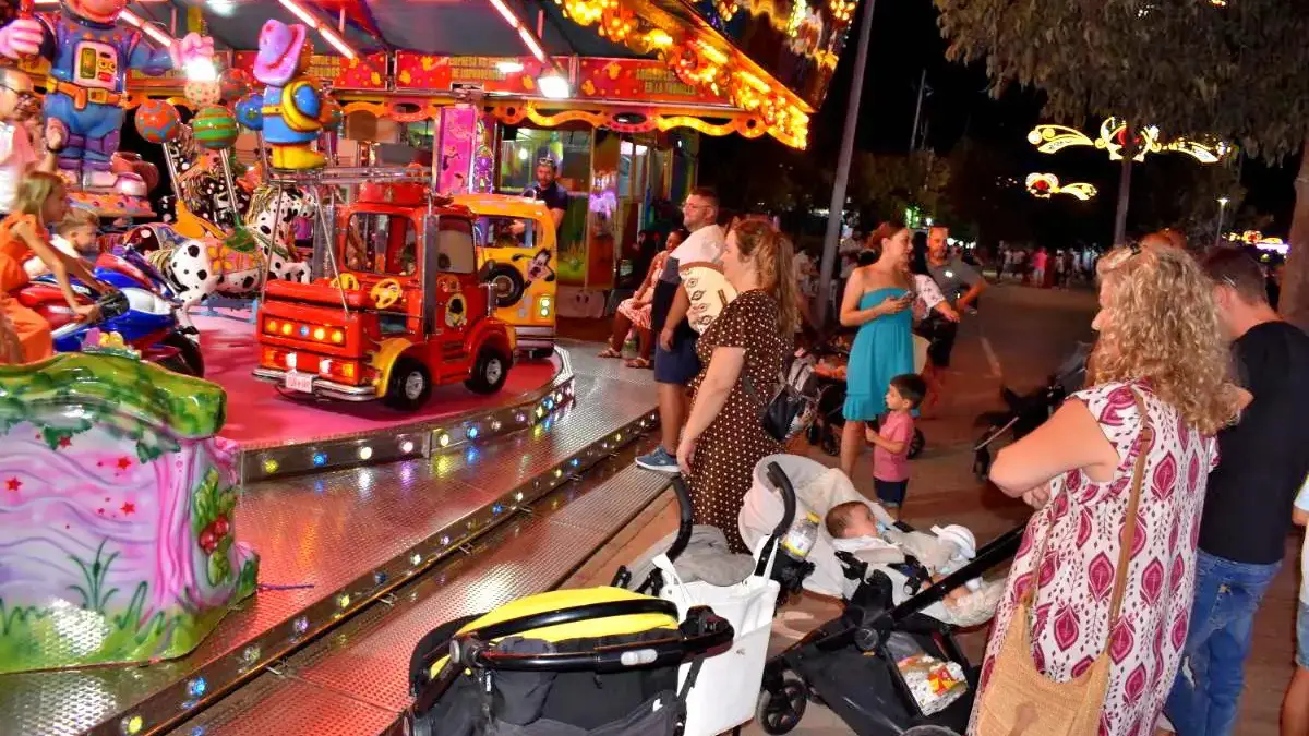 Atracciones del Recinto Ferial José Mota de Puertollano durante las fiestas de septiembre
