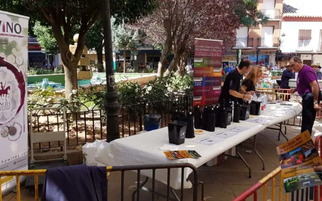 Pisada de uva en la Fiesta de la Vendimia de Herencia
