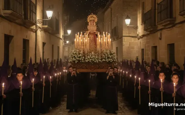 Procesión nocturna de Nuestro Padre Jesús Nazareno en Miguelturra