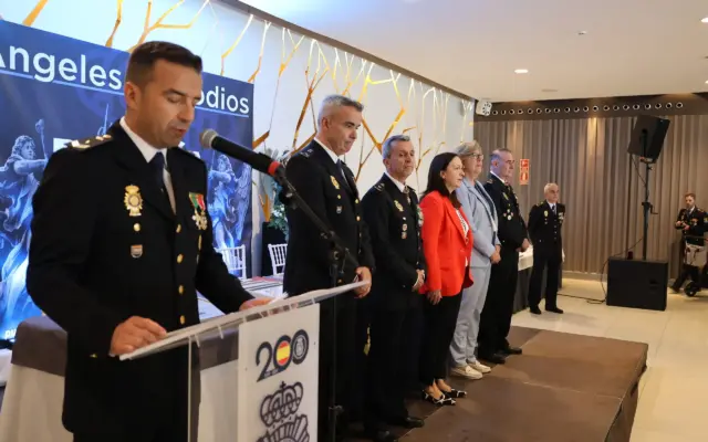 Acto institucional de la Policía Nacional por el Día de los Santos Ángeles Custodios en Alcázar de San Juan