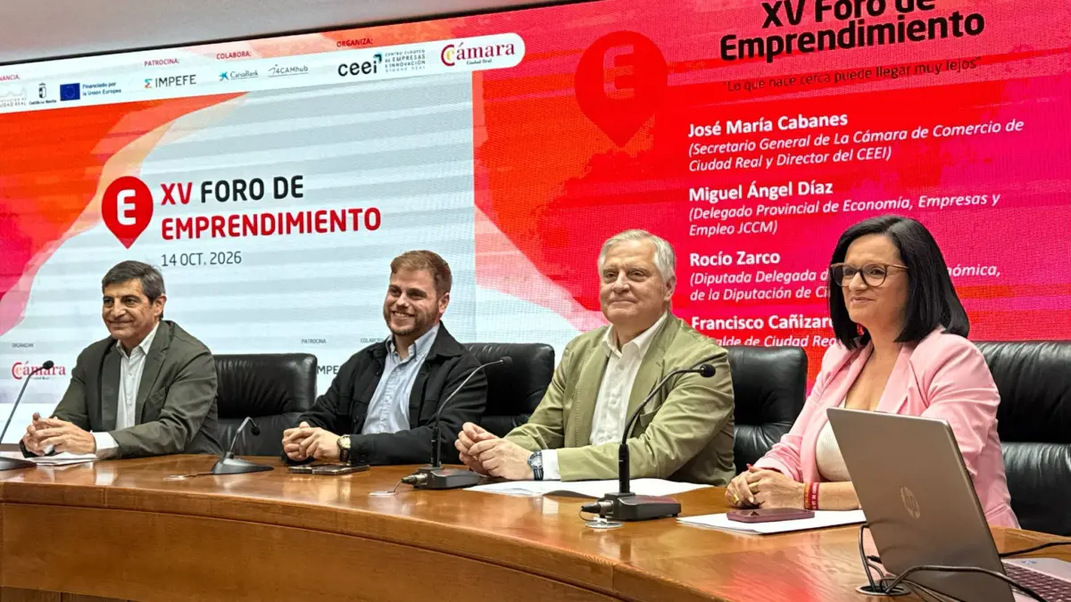 Inauguración del XV Foro de Emprendimiento de la Cámara de Comercio y el CEEI en Ciudad Real