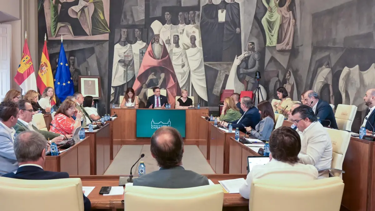 Sesión plenaria de la Diputación de Ciudad Real en la que se aprobó la Cuenta General de 2025