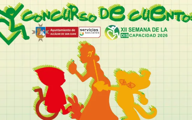 Cartel del Concurso de Cuentos de la XII Semana de la Discapacidad en Alcazar de San Juan