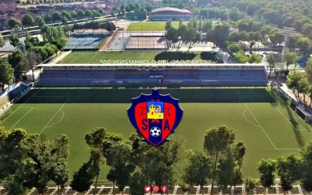 Vista aérea del Campo Municipal Manuel Delgado Meco de Alcázar de San Juan