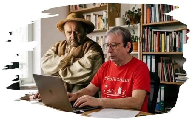 Ejemplares del libro Sancho y sus refranes, cuya recaudación se dona a la Asociación Española Contra el Cáncer de Alcázar de San Juan