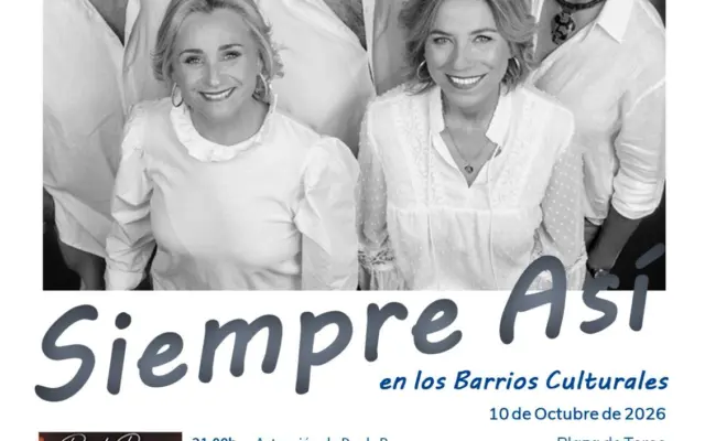 Presentacion del concierto de Siempre Asi dentro del programa Barrios Culturales