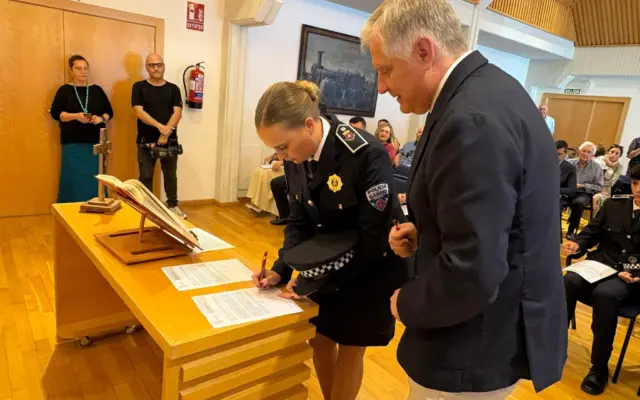 Acto de toma de posesión de nuevos funcionarios municipales en el Salón de Plenos de Ciudad Real